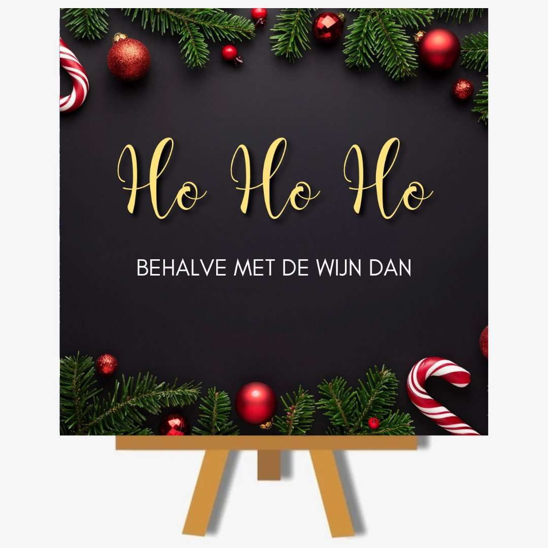 kerstHo Ho Ho Behalve met de wijn dan