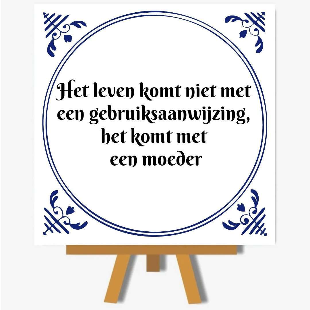 Het leven komt niet met een gebruiksaanwijzing, het komt met een moeder