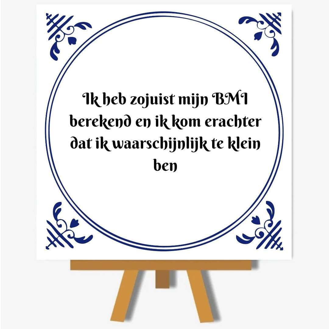 Ik heb zojuist mijn BMI berekend en ik kom erachter dat ik waarschijnlijk te klein ben