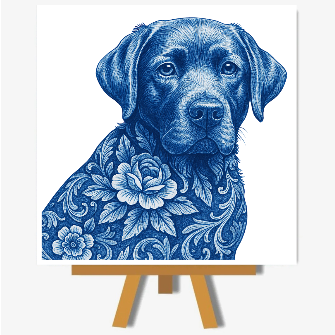 Labrador delftsblauw