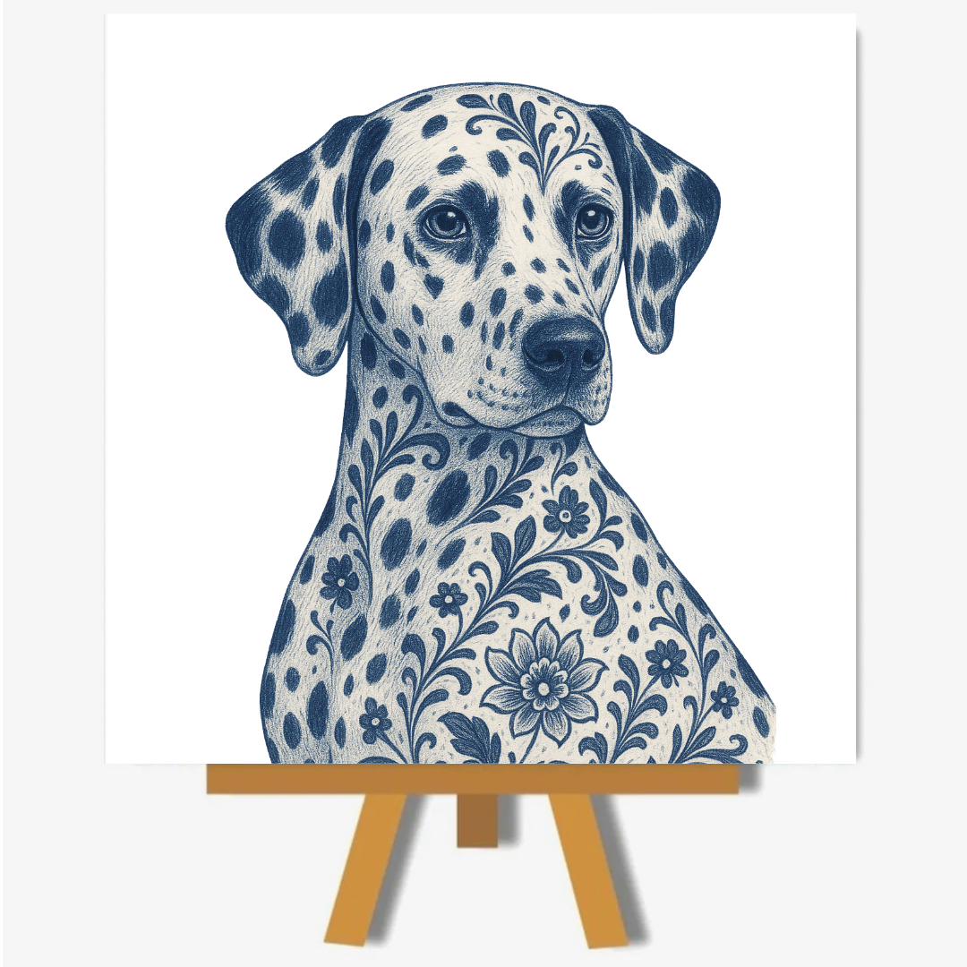 Dalmatiër delftsblauw