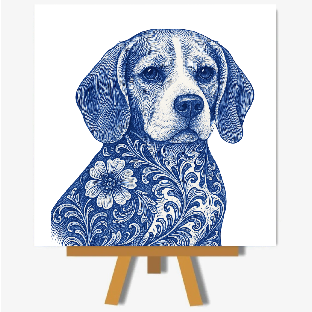 Beagle delftsblauw