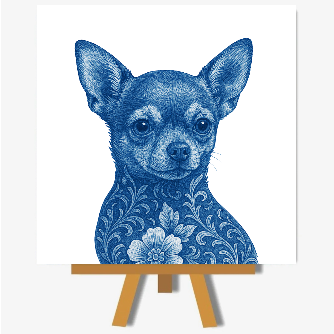 Chihuahua delftsblauw