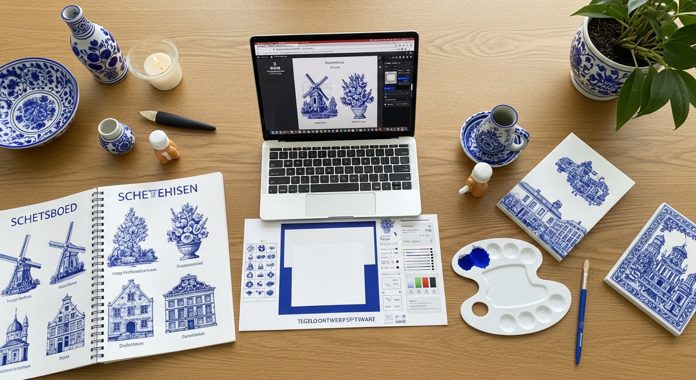 Ontwerp Je Eigen Delfts Blauwe Tegeltje Online