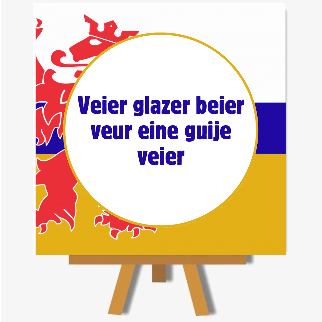 Veier glazer beier veur eine guije veier