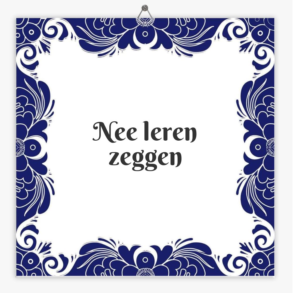 Nee leren zeggen