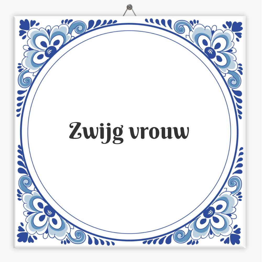 Zwijg vrouw