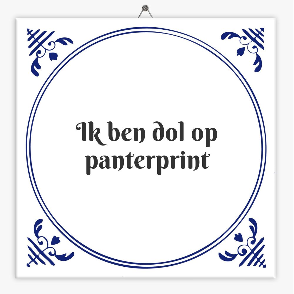 Ik ben dol op panterprint
