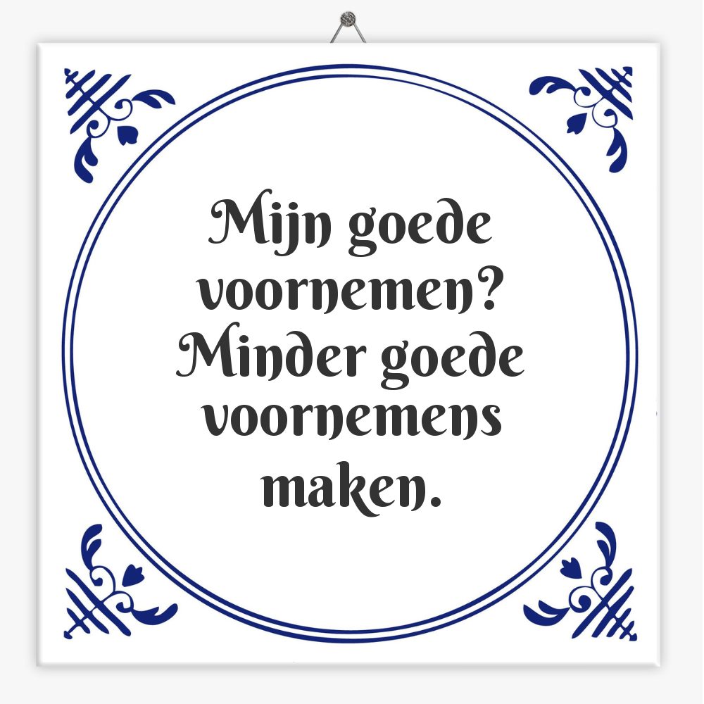 Mijn goede voornemen? Minder goede voornemens maken.