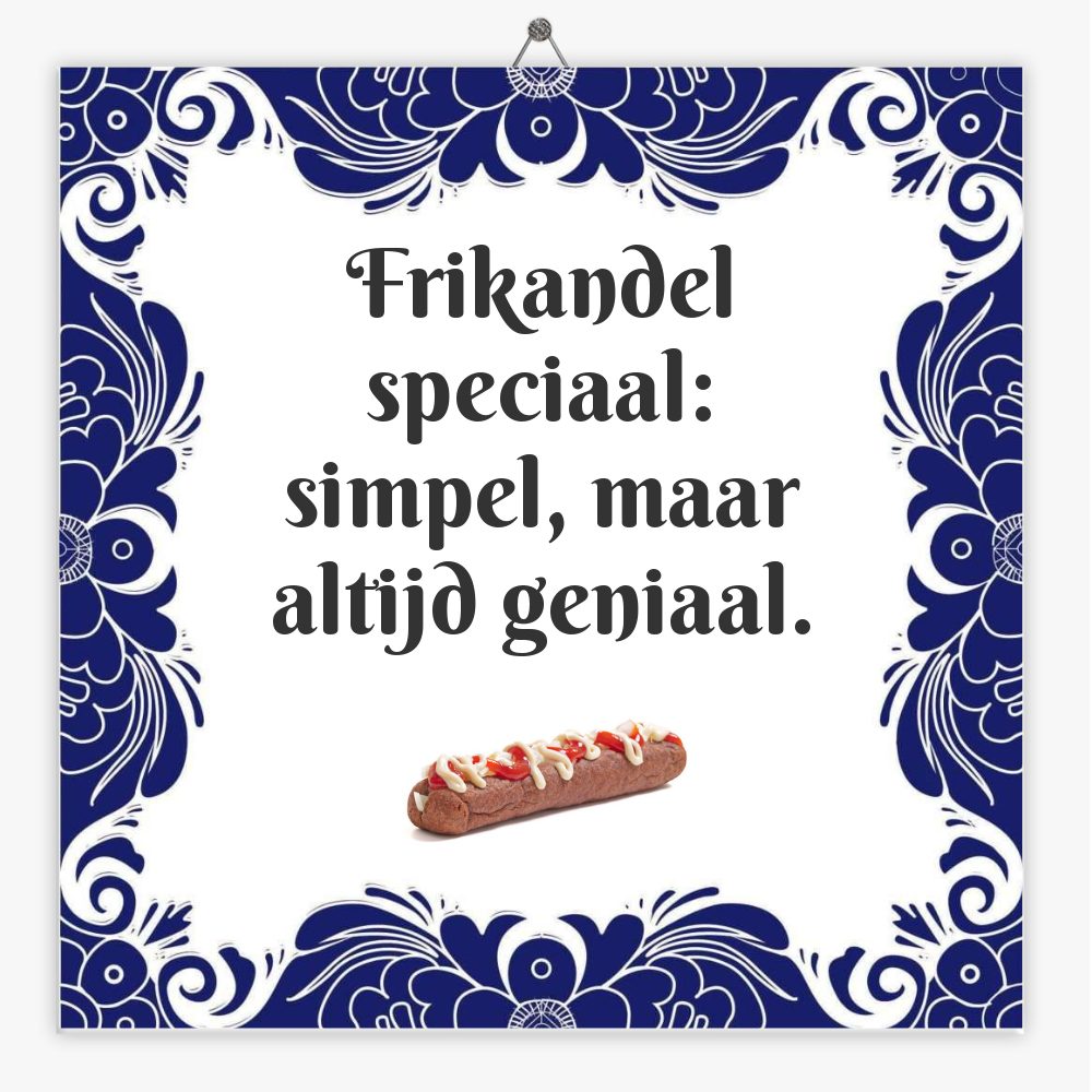 Frikandel speciaal: simpel, maar altijd geniaal.