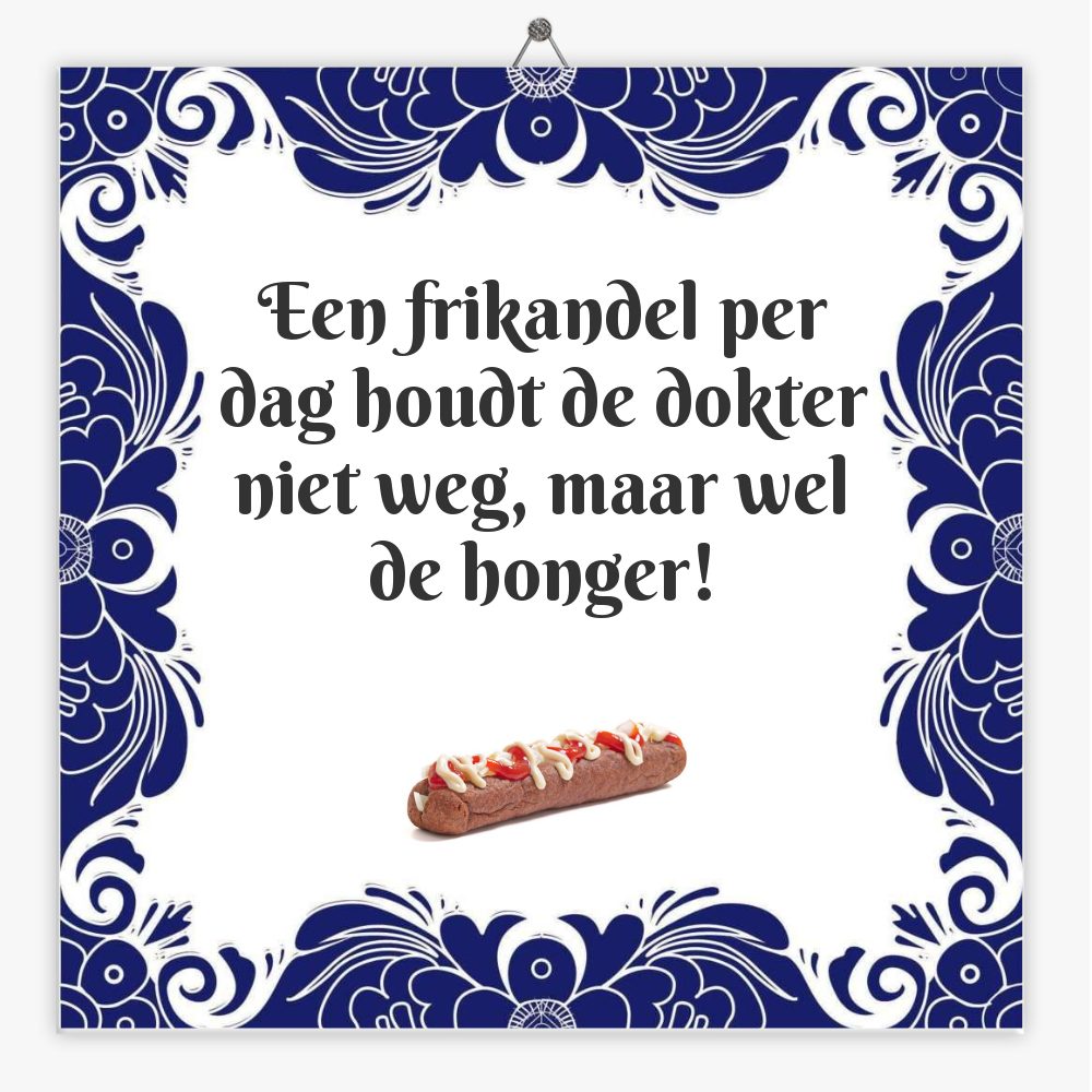 Een frikandel per dag houdt de dokter niet weg, maar wel de honger!