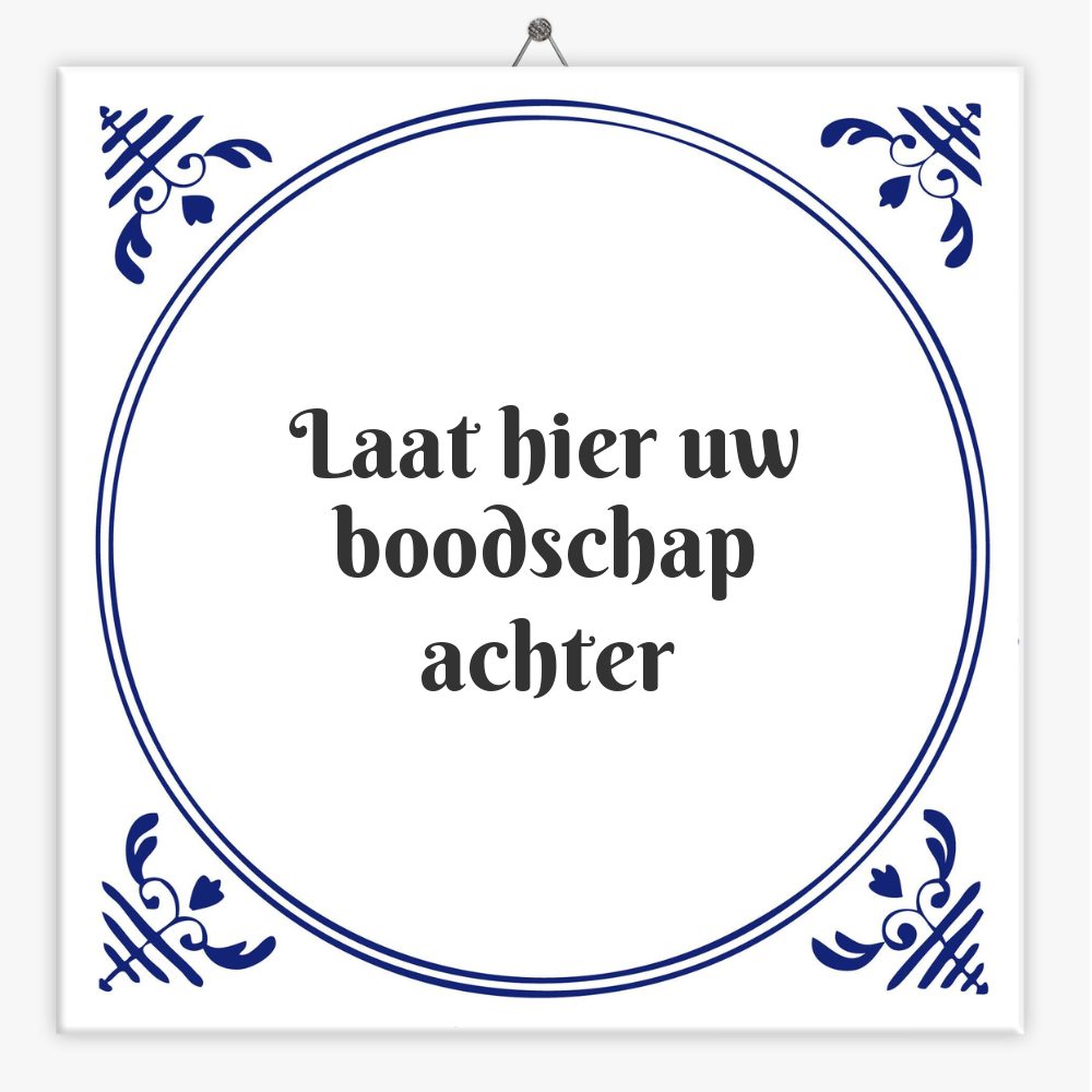 Laat hier uw boodschap achter