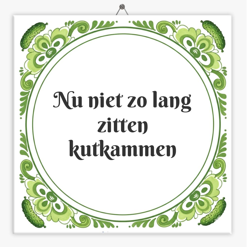 Nu niet zo lang zitten kutkammen
